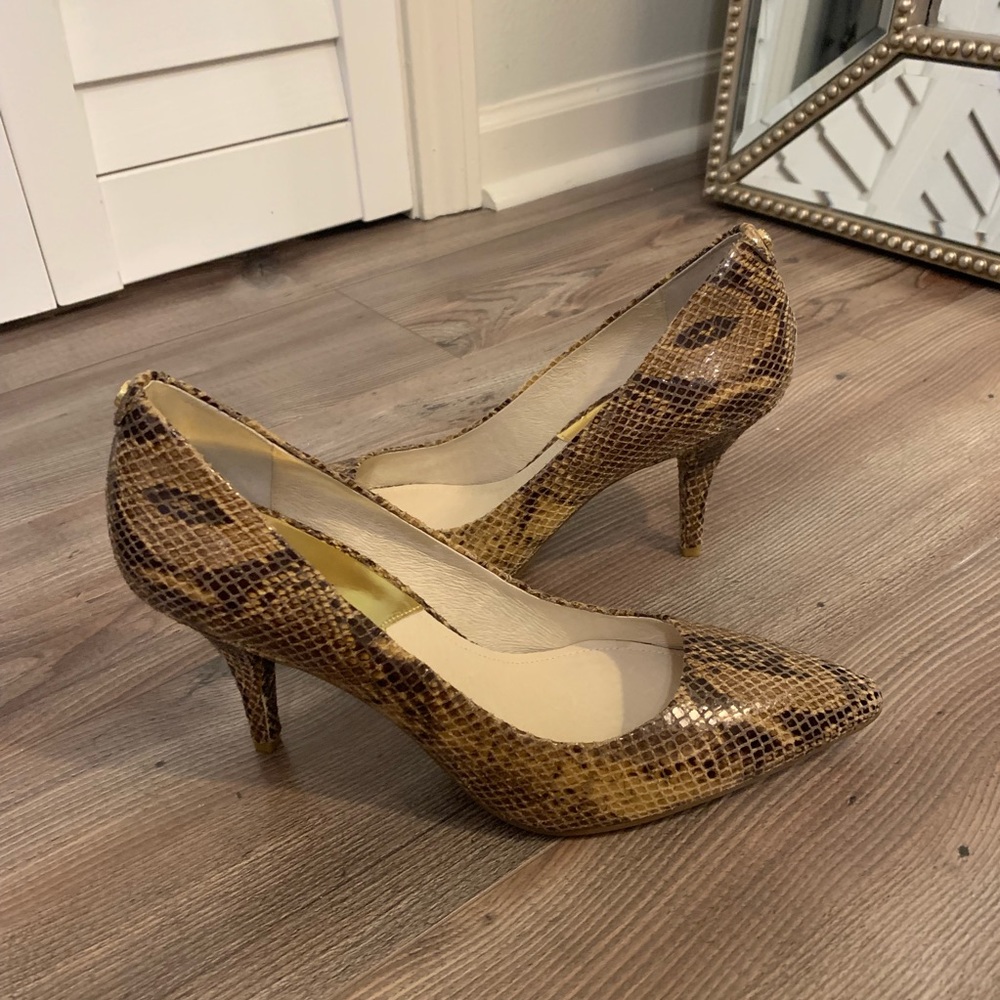 Michael Kors Snakeskin Python Heels - image 2
